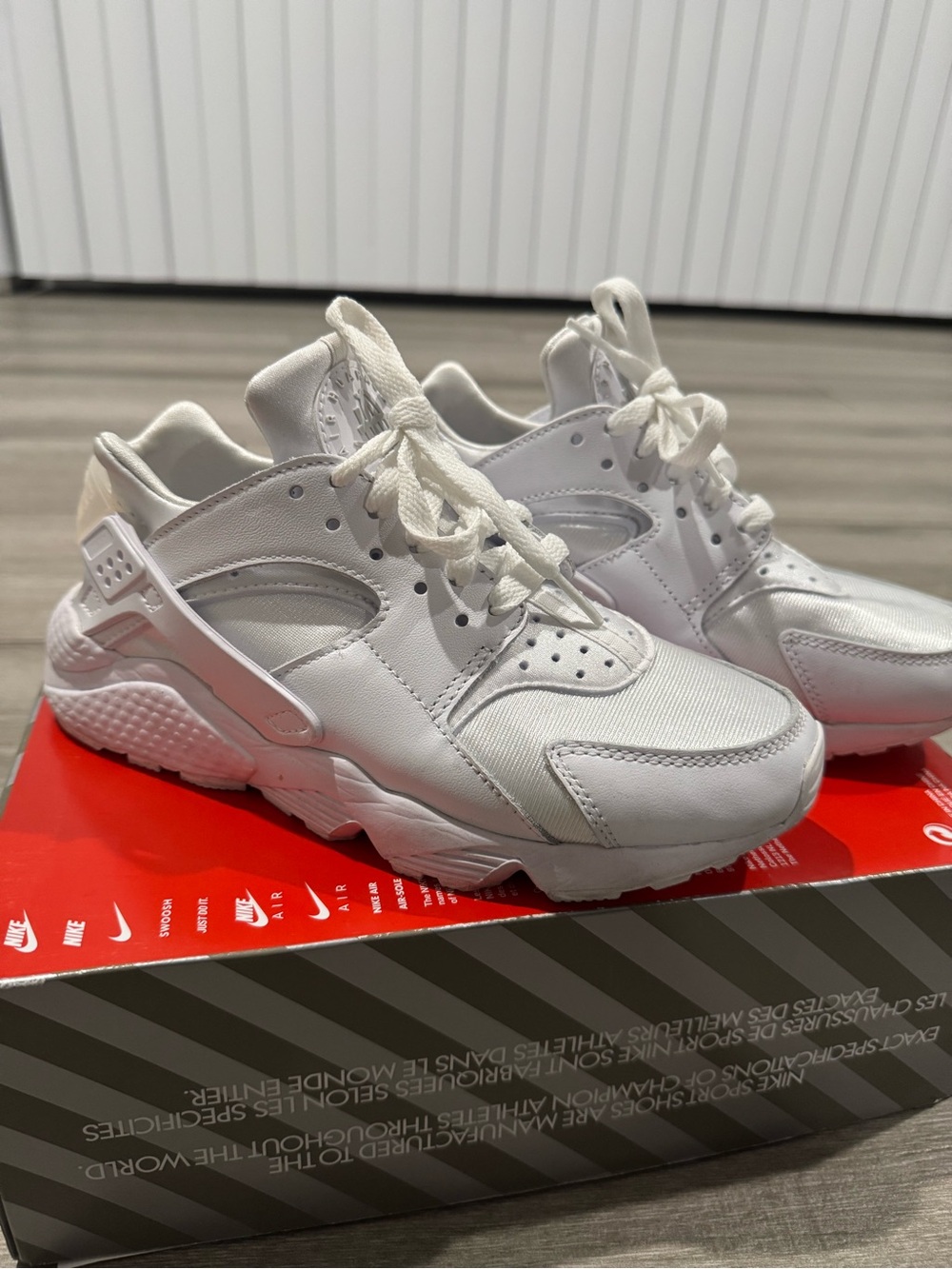 Nike Women’s All-White Huarache Sneakers